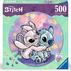 PUZZLE 500 PIECES ROND STITCH