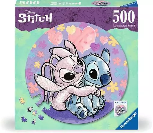 PUZZLE 500 PIECES ROND STITCH